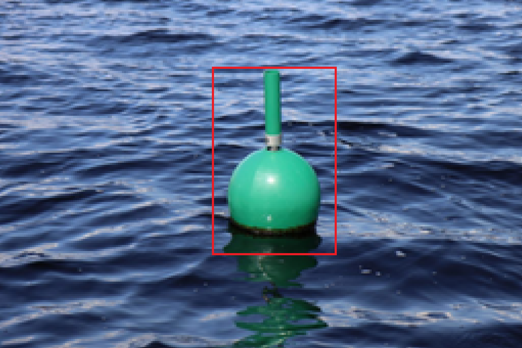 Buoy detection model output