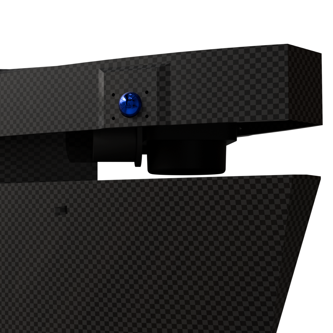 Side view of the front camera assembly
